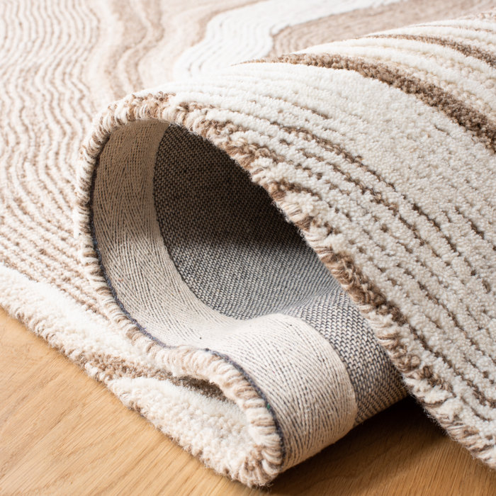 Ivy Bronx Kriner Wool Abstract Rug & Reviews Wayfair